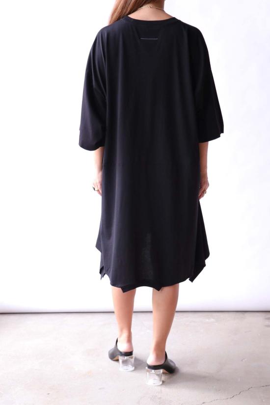  MM6 메종마르지엘라 미디 원피스 Mm6 메종 마르지엘라 오버사이즈 코튼 저지 드레스 - MM6 MAISON MARGIELA