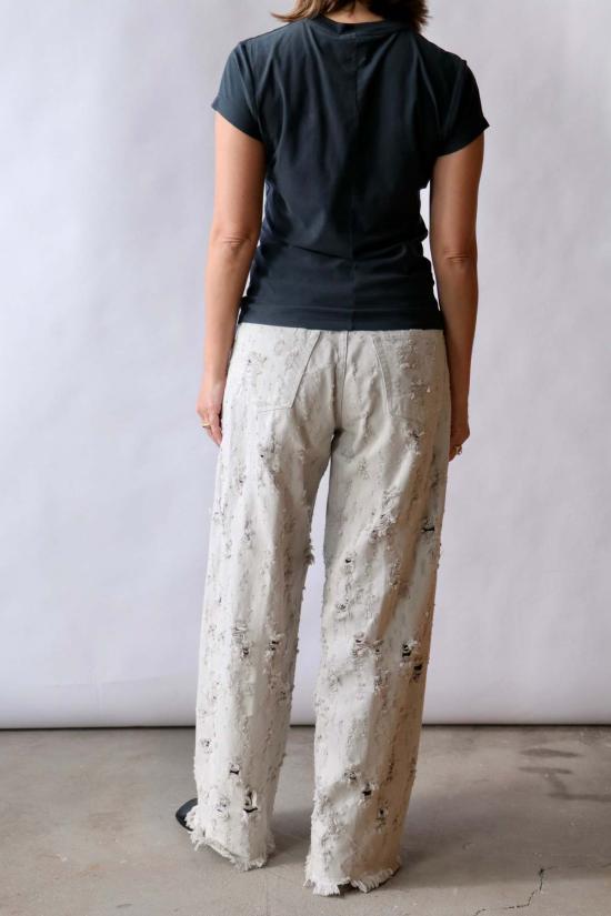  하이쿠레 데님 팬츠 베서니 불 디스트로이 (숏 기장) 진 불 디스트로이 - HAIKURE