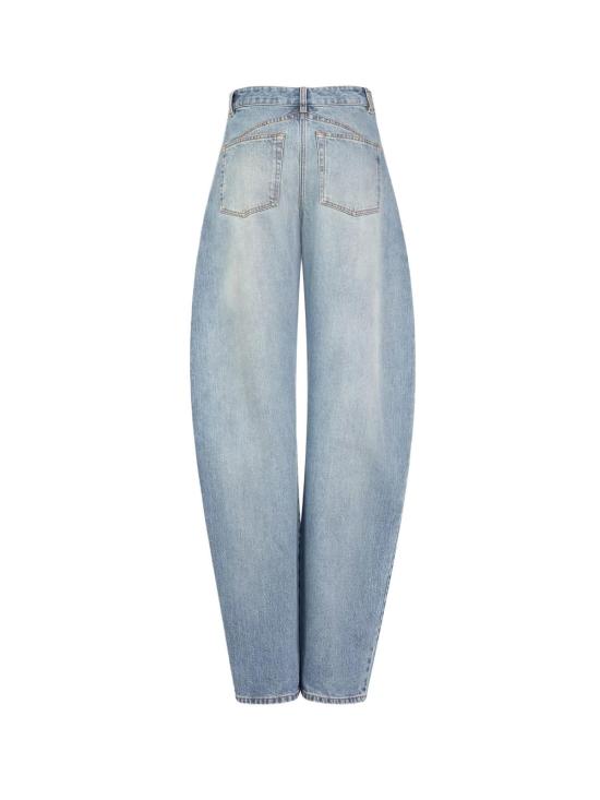  알라이아 데님 팬츠 페이디드 블루 데님 진 - ALAIA