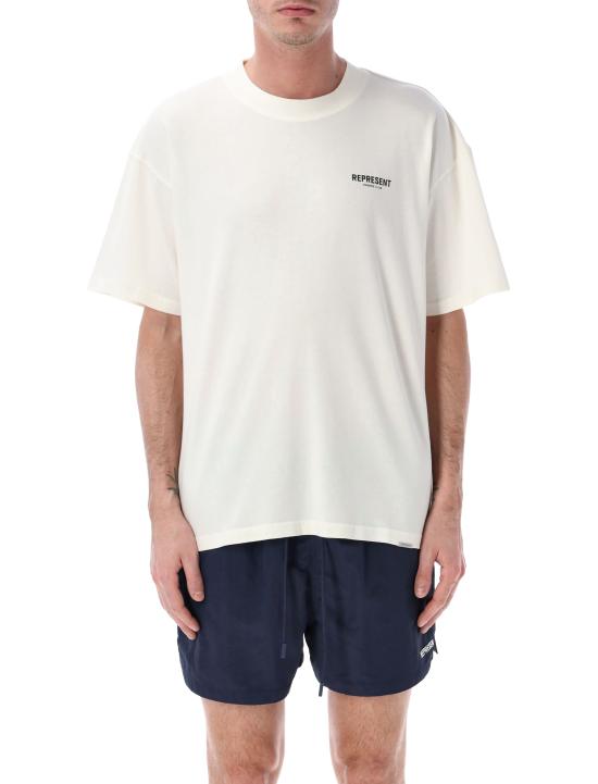 26SS 리프레젠트 반팔 티셔츠 OCM41114 72 FLAT WHITE