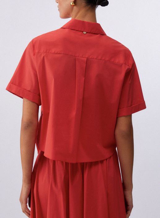 26SS 리우조 셔츠 CA6281 T297AX0772 Vernice rossa - LIU JO