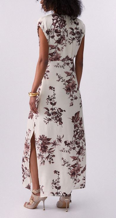 26SS 리우조 미디 원피스 CA6298 TS061P9654 Choco ramage - LIU JO