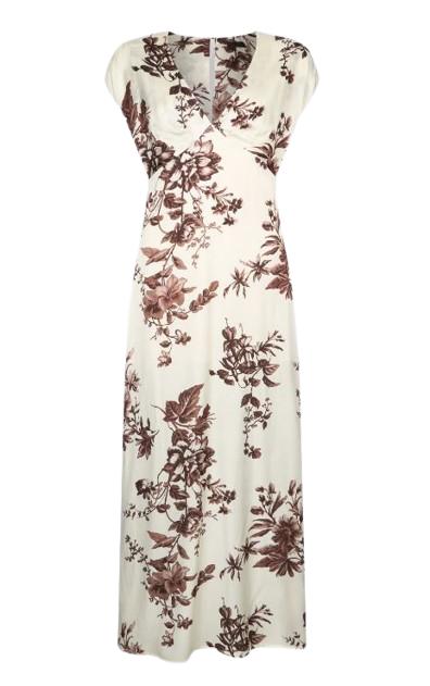 26SS 리우조 미디 원피스 CA6298 TS061P9654 Choco ramage