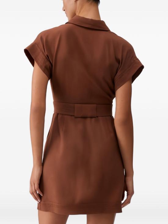 26SS 리우조 미디 원피스 CA6299 T250809032 Tabacco - LIU JO