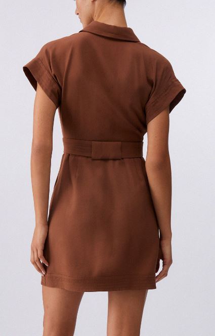 26SS 리우조 미디 원피스 CA6299 T250809032 Brown - LIU JO