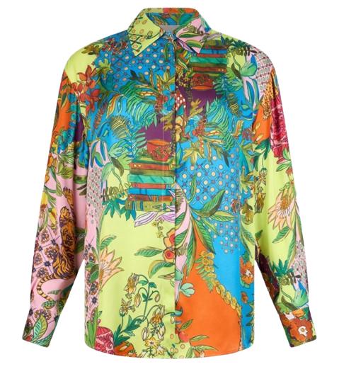 26SS 셔츠 WA6485 T471AP9363 Rainbow tiger