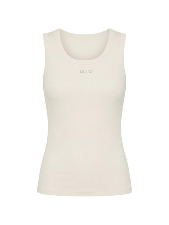 26SS 리우조 민소매 티셔츠 TA6097 J482210105 White - LIU JO