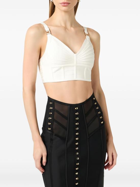 26SS 엘리자베타프랜치 긴팔 티셔츠 TK82D62E2 360 Ivory - ELISABETTA FRANCHI