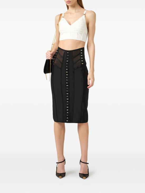 26SS 엘리자베타프랜치 긴팔 티셔츠 TK82D62E2 360 Ivory - ELISABETTA FRANCHI