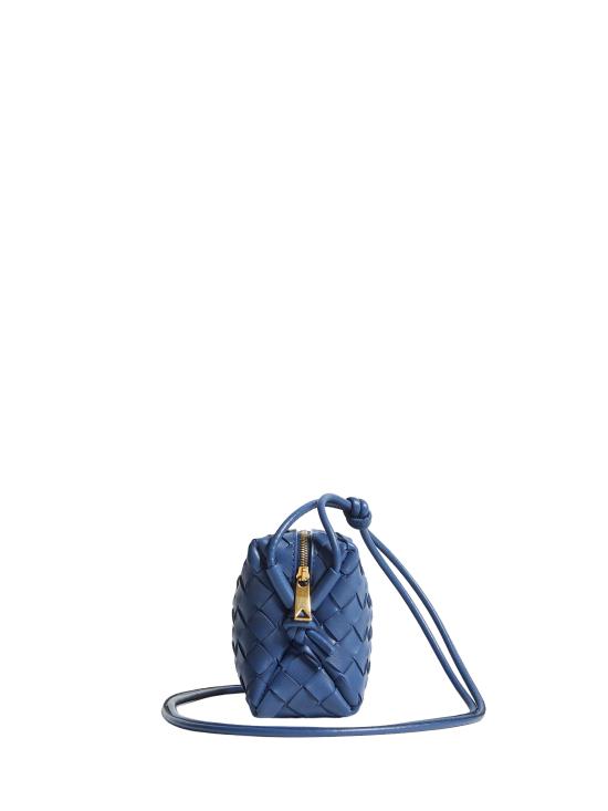 26SS 보테가베네타 미니 루프 카메라 백 723547 V1G114019 BLU VENEZIA GOLD - BOTTEGA VENETA