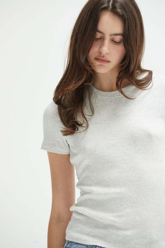  아셀 반팔 티셔츠 애셔 레미 골지 - ASHER