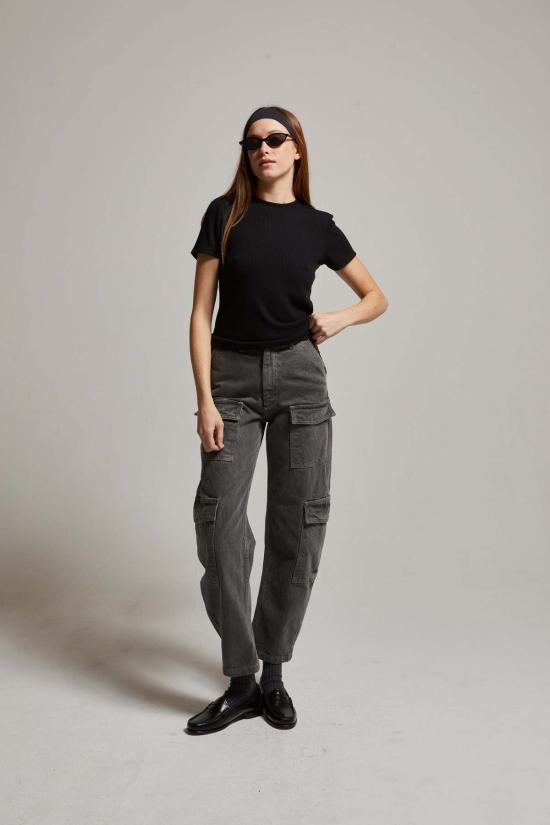  아셀 반팔 티셔츠 애셔 레미 골지 - ASHER