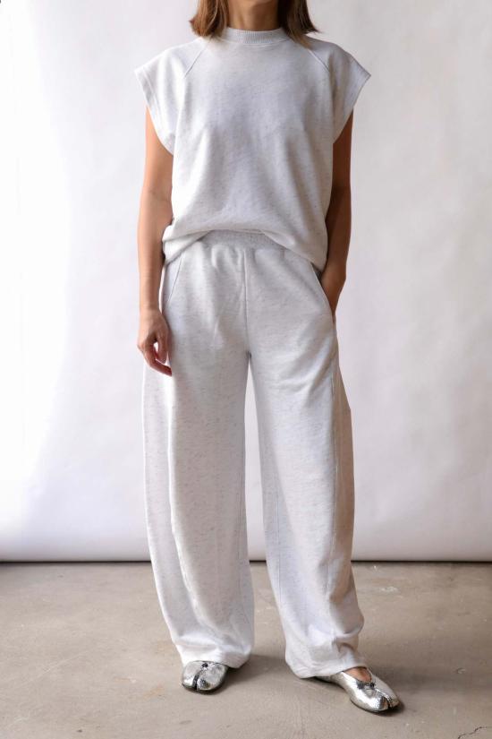  티비 스트레이트 팬츠 스프링 트위디 스웨트셔츠 윈슬로우 팬츠 화이트 멀티 - TIBI