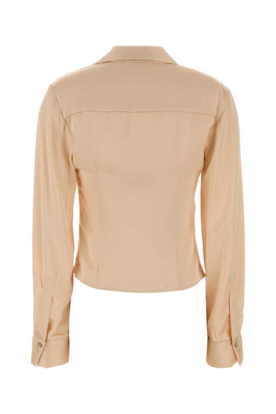  블루마린 블라우스 피치 스트레치 새틴  샴페인 - BLUMARINE