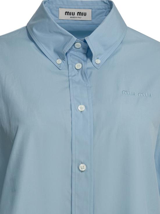 26SS 미우미우 셔츠 MK169319SEF0013 S OOO Light blue - MIU MIU