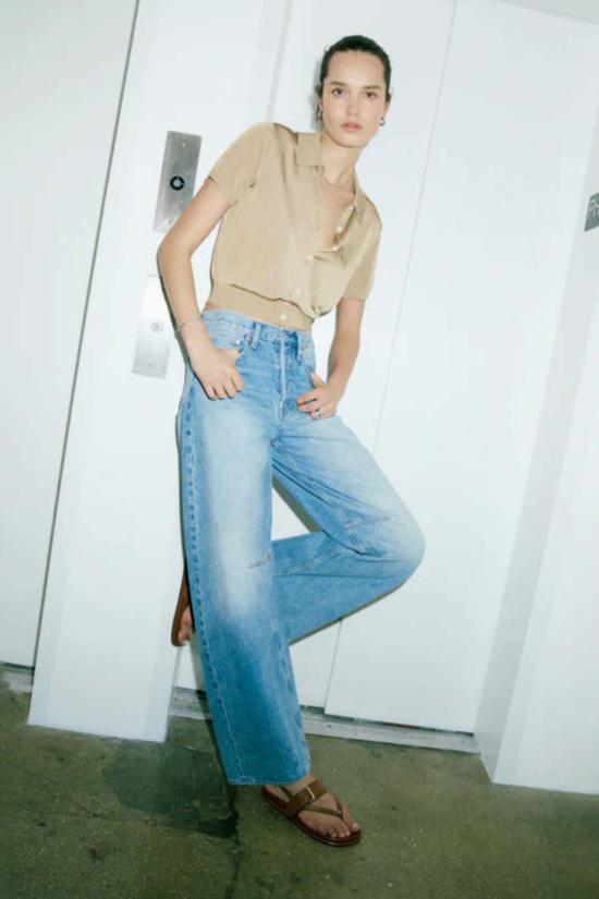  피스톨라 데님 팬츠 시드니 배럴 진 - PISTOLA