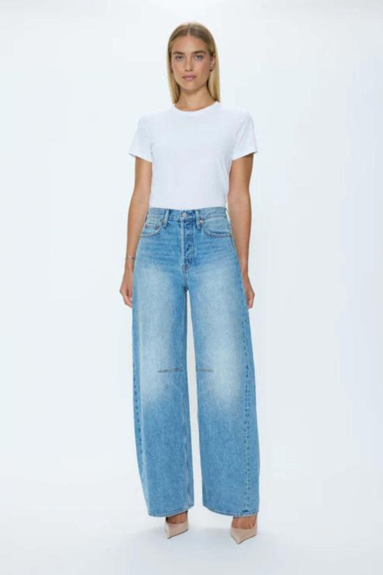  피스톨라 데님 팬츠 시드니 배럴 진 - PISTOLA