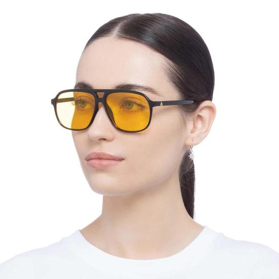  AIRE 안경 Aire Monoceros 선글라스 블랙 프레임/옐로우 렌즈 - OTHER BRANDS