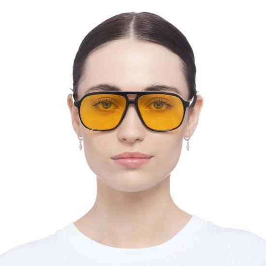  AIRE 안경 Aire Monoceros 선글라스 블랙 프레임/옐로우 렌즈 - OTHER BRANDS