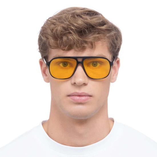  AIRE 안경 Aire Monoceros 선글라스 블랙 프레임/옐로우 렌즈 - OTHER BRANDS