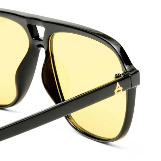  AIRE 안경 Aire Monoceros 선글라스 블랙 프레임/옐로우 렌즈 - OTHER BRANDS