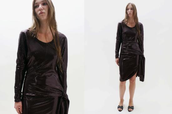  탈리아 바이어 숏 원피스 Talia Byre 타이 드레스 버건디