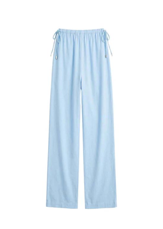  솔리드 앤 스트라이프 스트레이트 팬츠 에스탄자 팬츠 블루 라군 - SOLID AND STRIPED