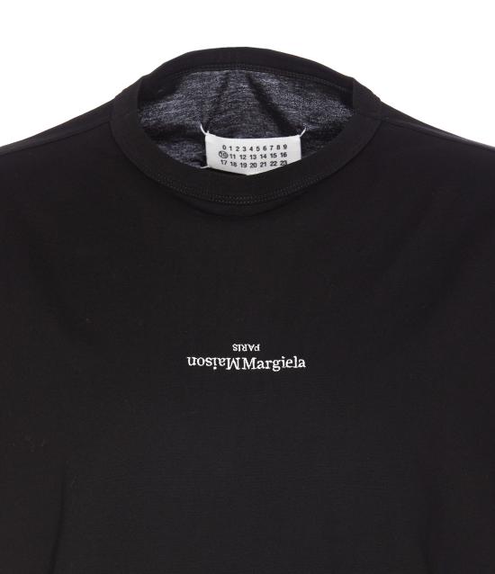 26SS 마르지엘라 디스트로이드 로고 티셔츠 S30GC0701 S22816900 Black - MAISON MARGIELA