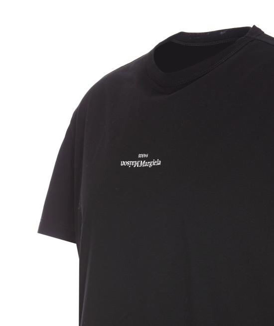 26SS 마르지엘라 디스트로이드 로고 티셔츠 S30GC0701 S22816900 Black - MAISON MARGIELA