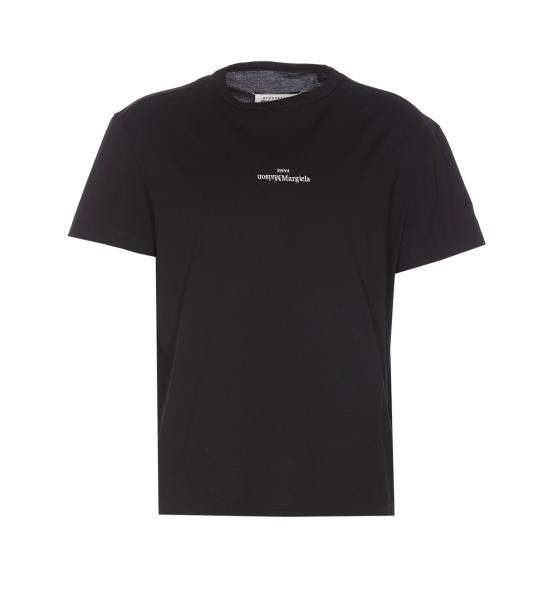 26SS 마르지엘라 디스트로이드 로고 티셔츠 S30GC0701 S22816900 Black