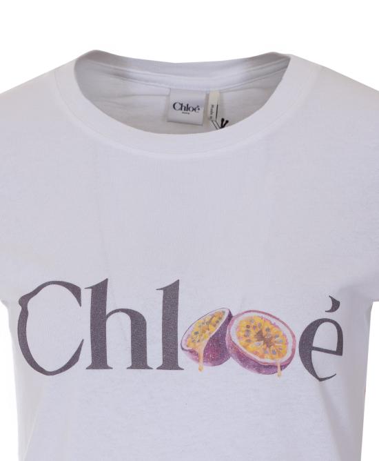 26SS 끌로에 반팔 티셔츠 26SJH08197 101 White - CHLOE