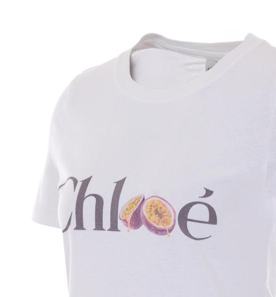 26SS 끌로에 반팔 티셔츠 26SJH08197 101 White - CHLOE