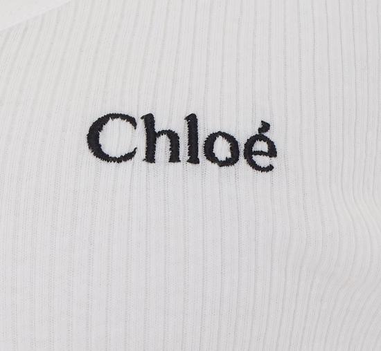 26SS 끌로에 긴팔 티셔츠 25SJH12180 101 White - CHLOE