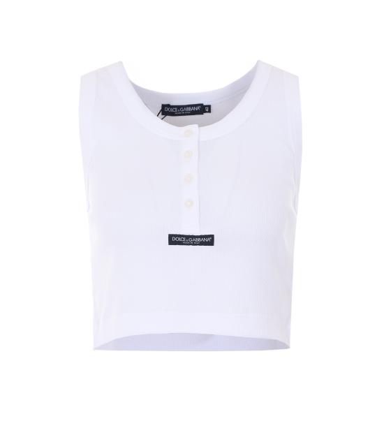 26SS 돌체앤가바나 민소매 티셔츠 F8W42T FU7AVW0800 White