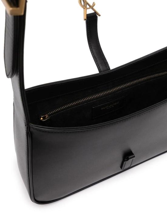  생로랑 LE 5 A 7 모노그램 토트백 6572282R20W1000 BLACK - SAINT LAURENT