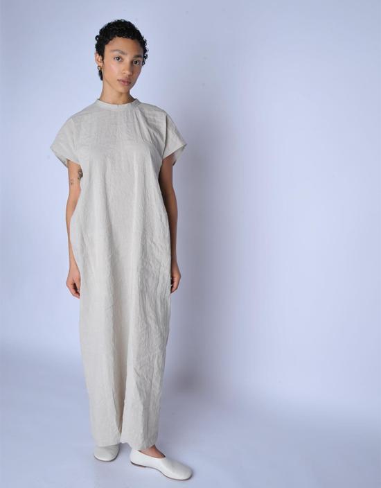  소피 드후레 롱 원피스 소피 드후어 내추럴 델피 리옹 드레스 베이지