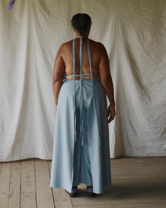  베이스레인지 원피스 Baserange Mar 드레스 세리 블루 - BASERANGE