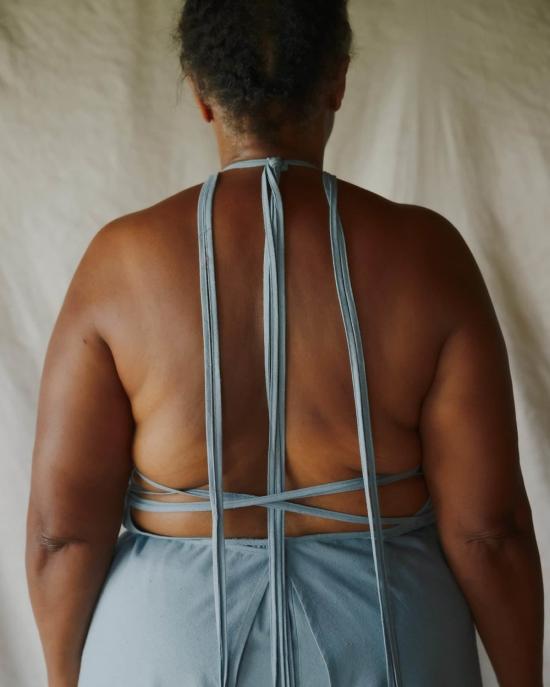  베이스레인지 원피스 Baserange Mar 드레스 세리 블루 - BASERANGE