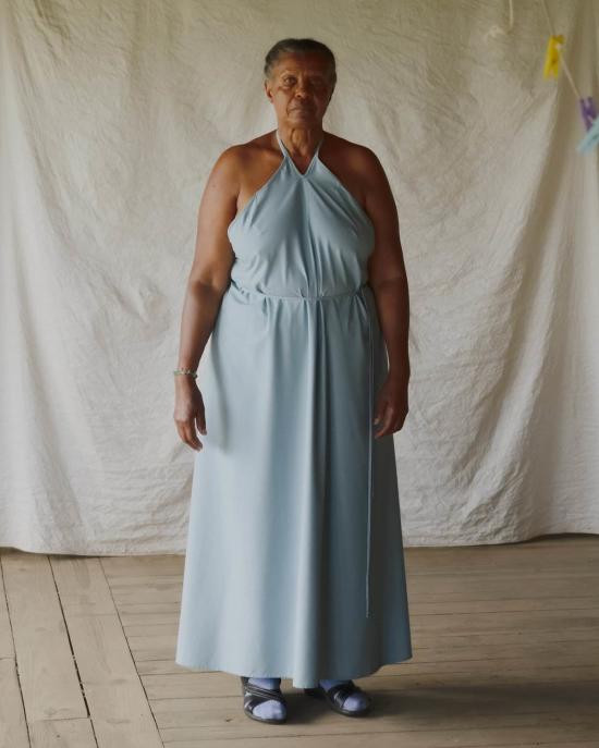  베이스레인지 원피스 Baserange Mar 드레스 세리 블루