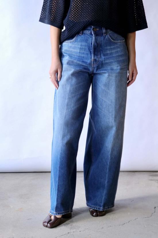  하이쿠레 데님 팬츠 베서니  (숏 기장) 리얼 블루 - HAIKURE