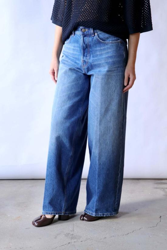  하이쿠레 데님 팬츠 베서니  (숏 기장) 리얼 블루 - HAIKURE