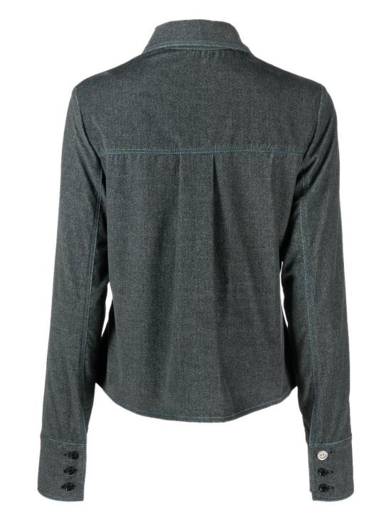  코르미오 스커트 KATYCOTTONVELVET BLUE DENIM - CORMIO