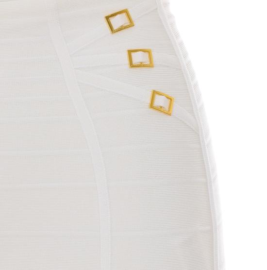 26SS 엘리자베타프랜치 미디 스커트 GK30D62E2 360 White - ELISABETTA FRANCHI