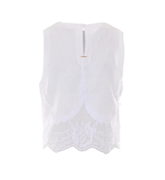 26SS 트윈셋 민소매 티셔츠 261TT2182 00001 White - TWINSET