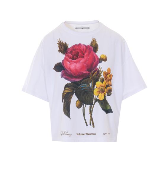 26SS 비비안웨스트우드 반팔 티셔츠 3G010055 J00B9A401 White