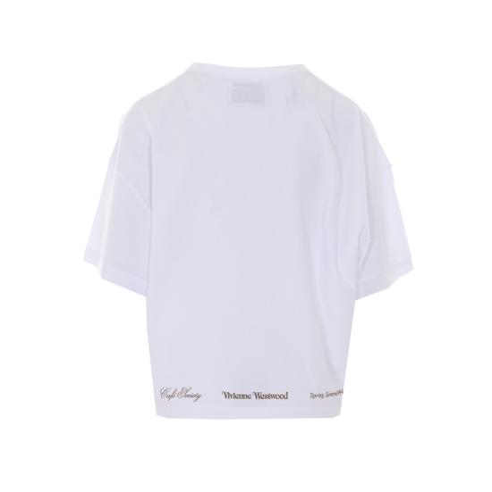 26SS 비비안웨스트우드 반팔 티셔츠 3G010055 J00B9A401 White - VIVIENNE WESTWOOD