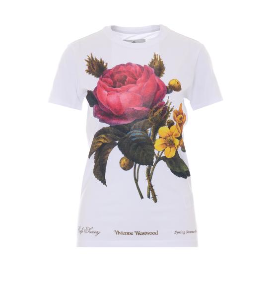 26SS 비비안웨스트우드 반팔 티셔츠 3G01005I J00B9A401 White