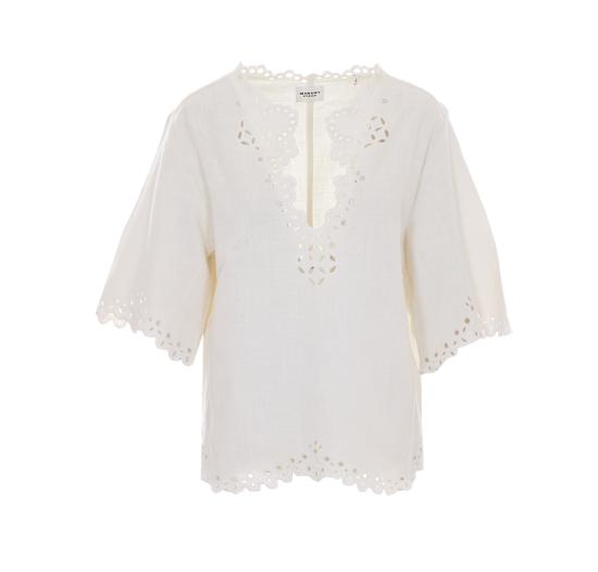 26SS 이자벨마랑에뚜왈 셔츠 HT0586FB D1J04E20WH White