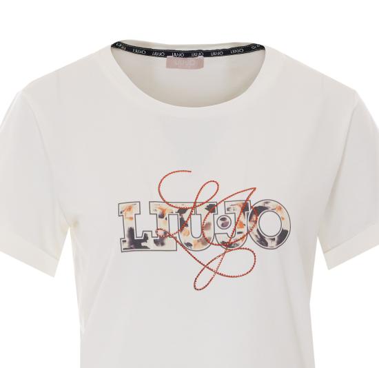 26SS 리우조 반팔 티셔츠 TA6163JS003 P9312 White - LIU JO