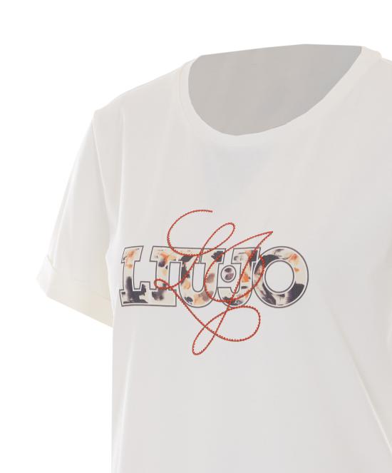 26SS 리우조 반팔 티셔츠 TA6163JS003 P9312 White - LIU JO